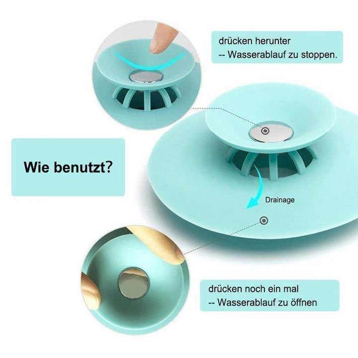 Lisslune | Bathtub stopper and hair sieve, 3 pieces