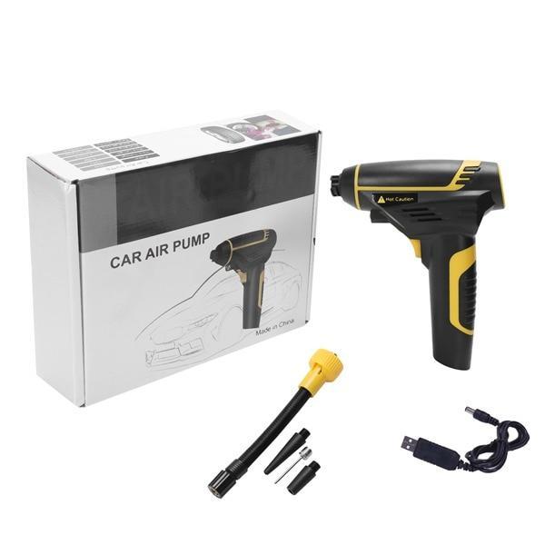 Lisslune | 120W Car Air Compressor Handheld USB Rechargeable Electric Inflator Pump