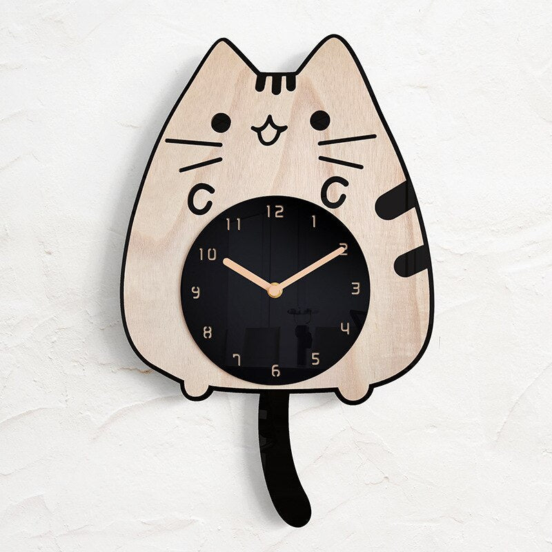 Lisslune | PurrTime - Swinging Cat Wall Clock