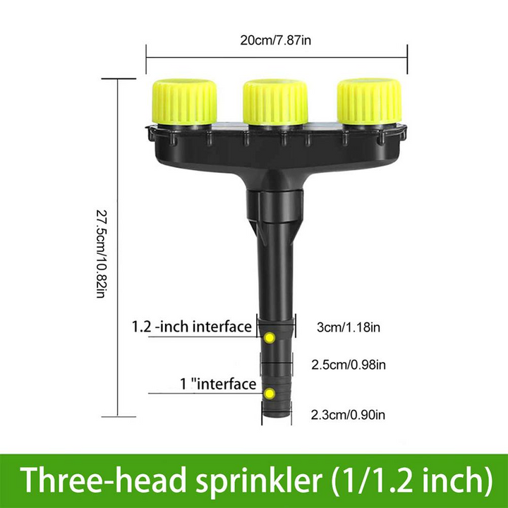 Lisslune | Multifunctional garden spray nozzle with 3 and 5 hole settings - for watering and garden care