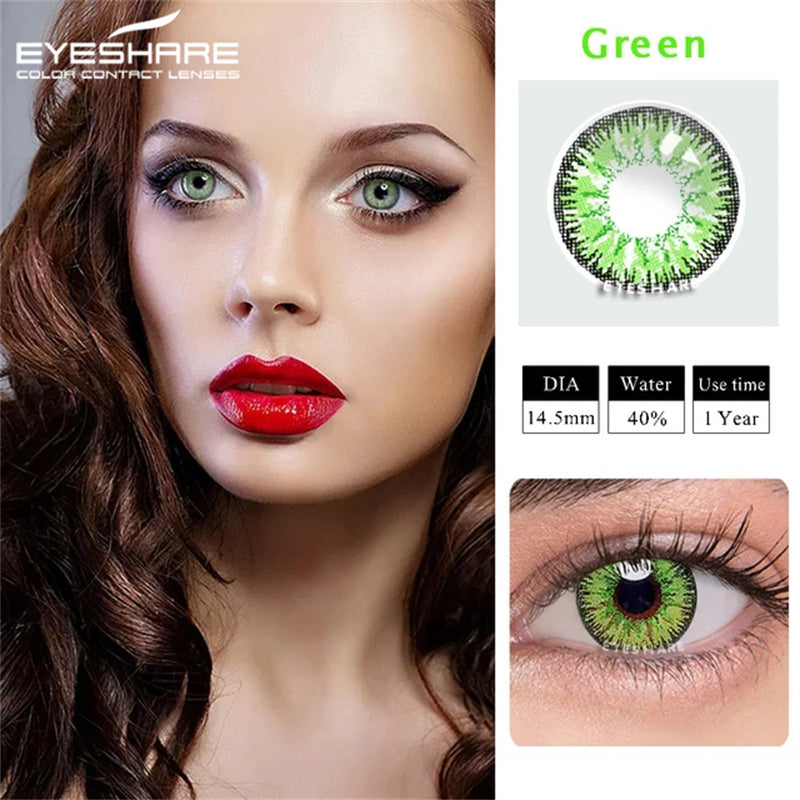 Rynx Cosplay AYY Green 14.5mm 1 Pair | 1 Year