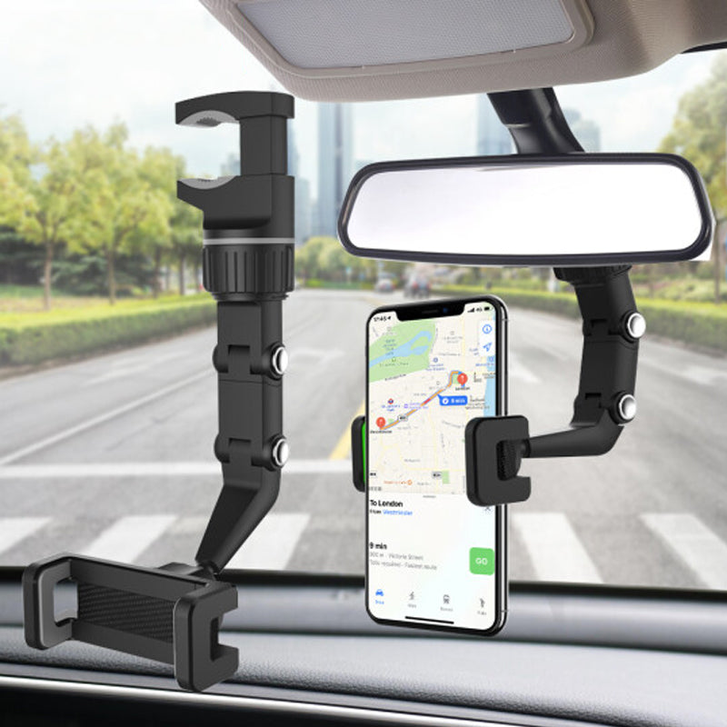 Lisslune | 360° Rearview Mirror Phone Mount – Flexible, Safe & Versatile!