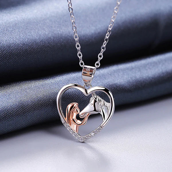 Lisslune | Girl and Horse Necklace Chain