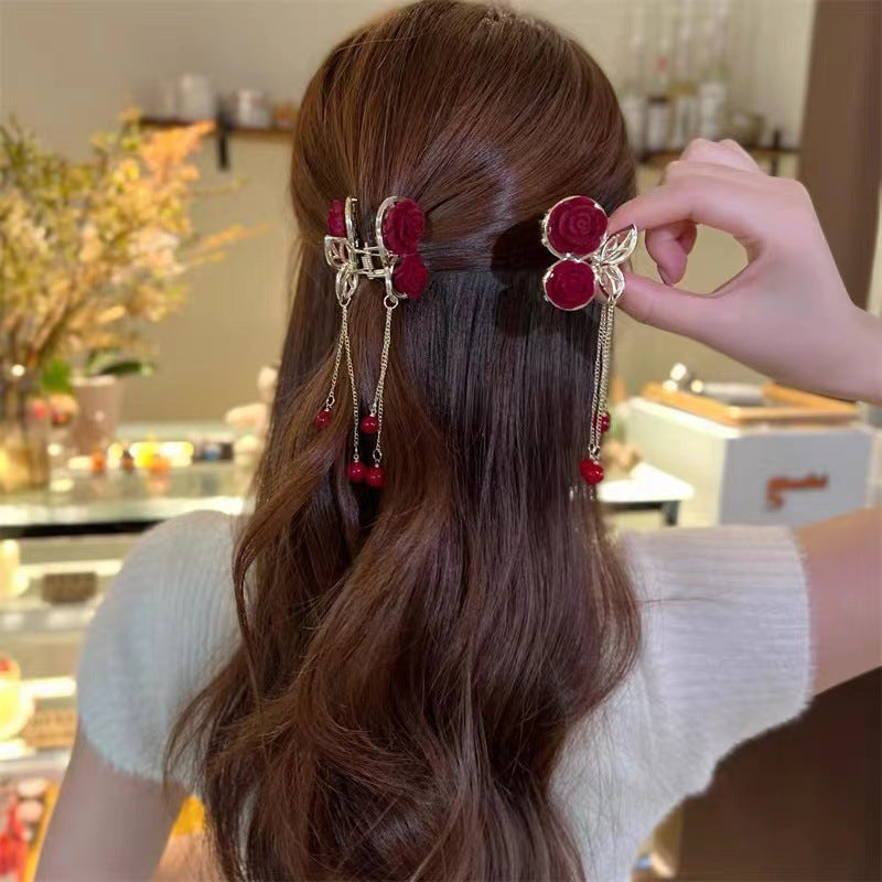 Lisslune | Metal Hair Clip with Tassel