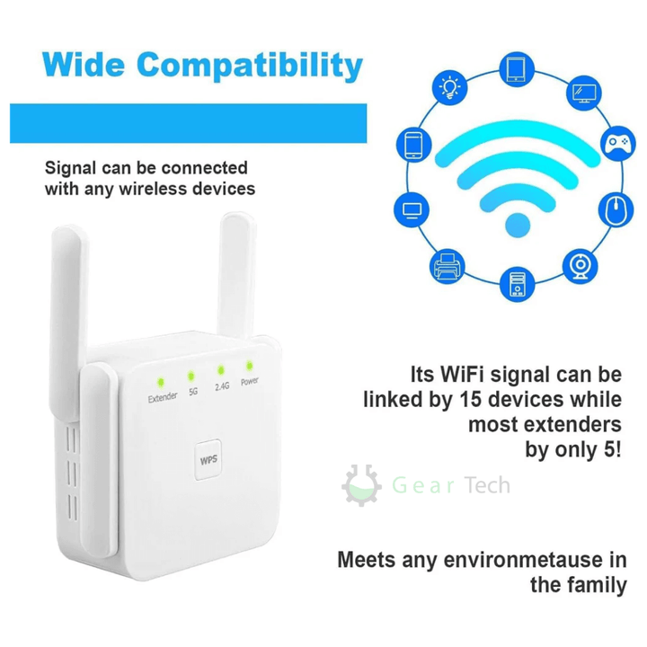 Lisslune | UltraXtend 5G WiFi Booster UK – Best Dual-Band WiFi Extender for Home & Garden Signal Coverage