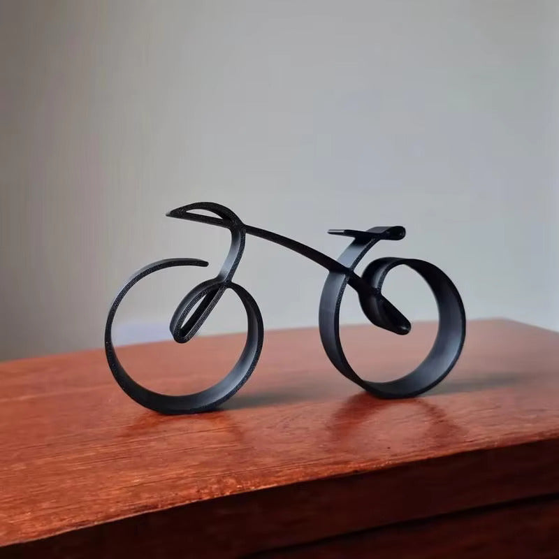 Lisslune | WireframeBike - Abstract Bike Sculpture Decor