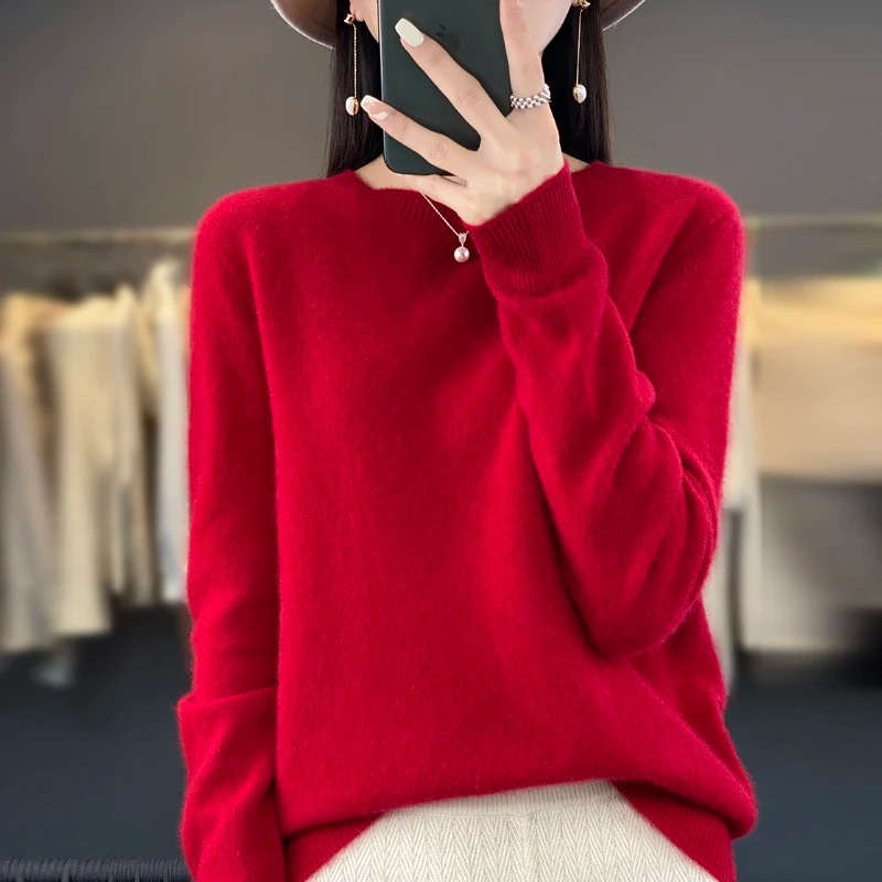 Lisslune | Cashmere Pullover Women Stylish Round Neck, Soft & Comfortable