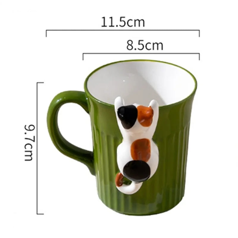 Lisslune | Cute Climbing Cat Ceramic Mug