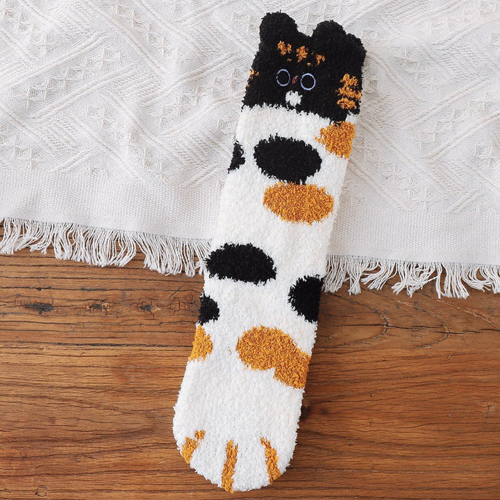 Lisslune | Fuzzy Socks with Cat Paws