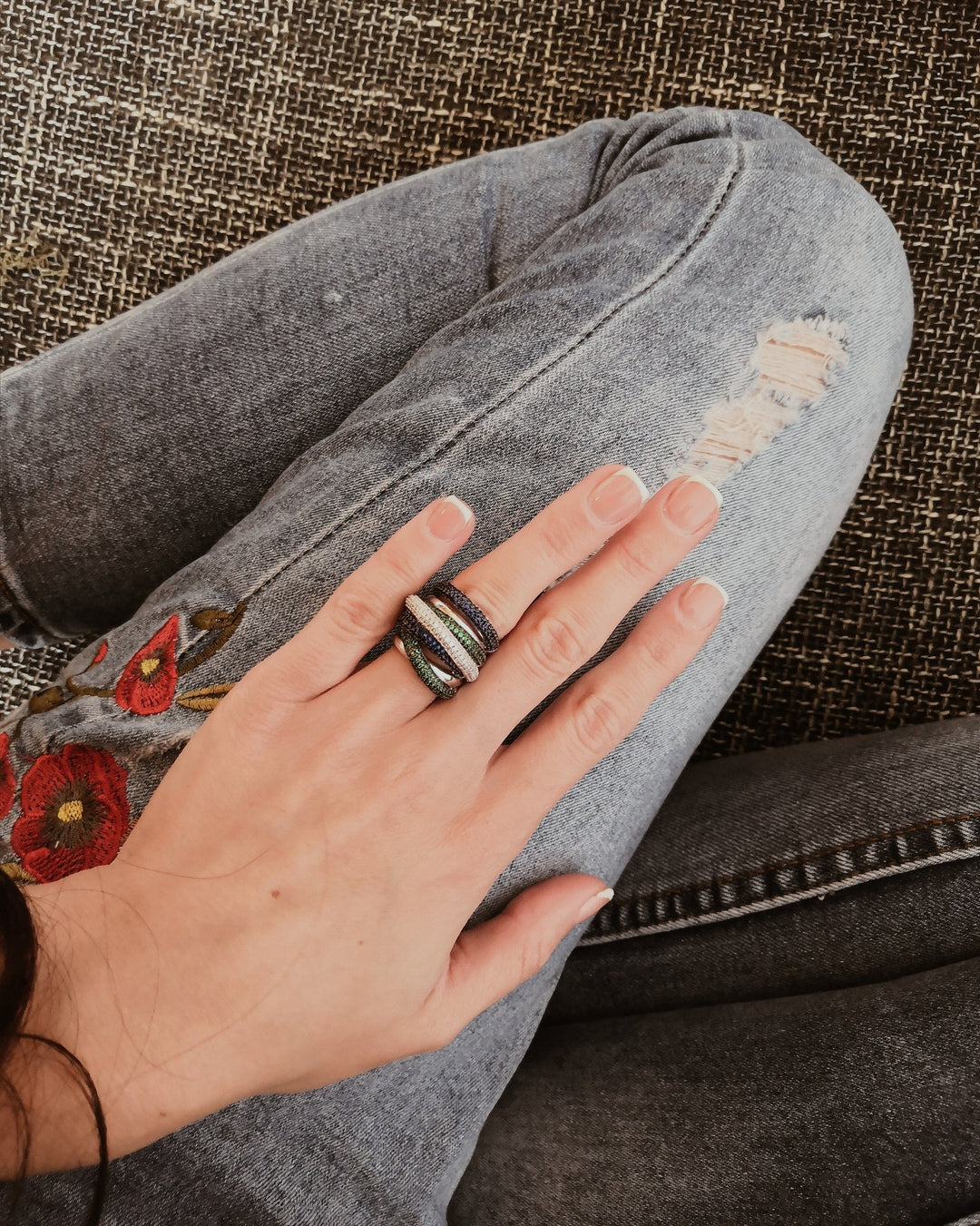 Lisslune | Monaco Design Luxury Statement Stackable Ring For Women