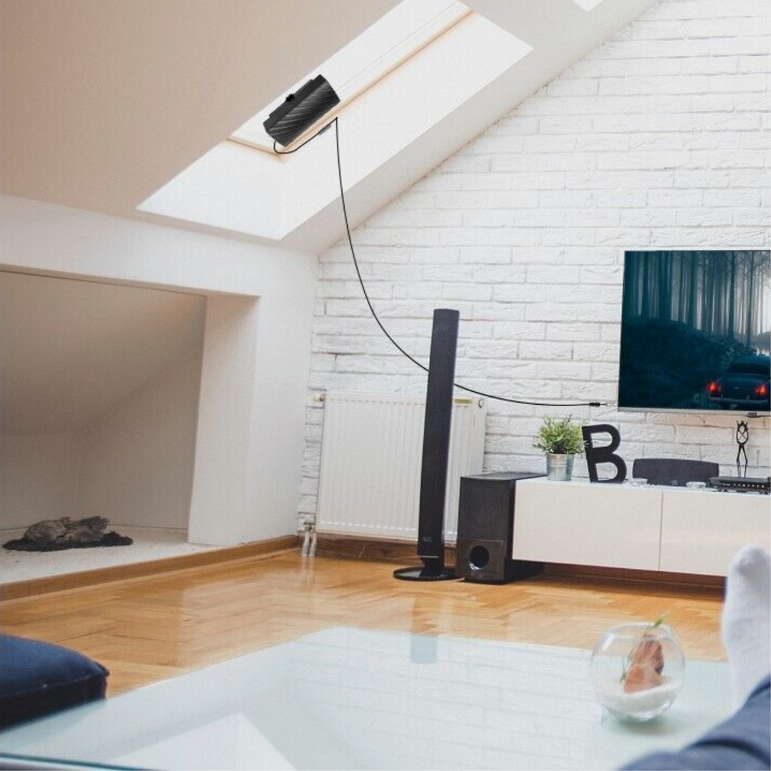 Lisslune | HDTV 4K Digital antenna for indoor use | Large range 600 miles