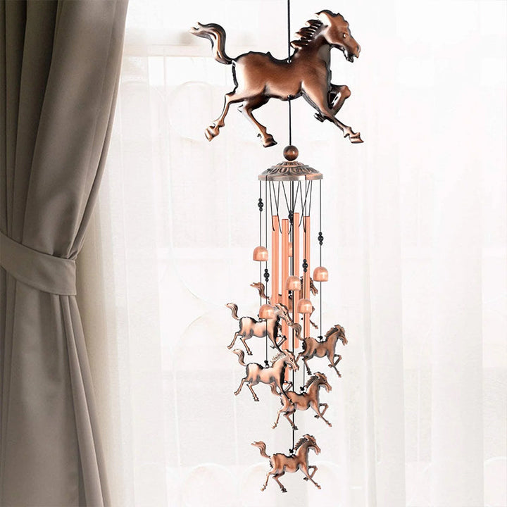 Lisslune | Retro Bronze Horse Wind Chime