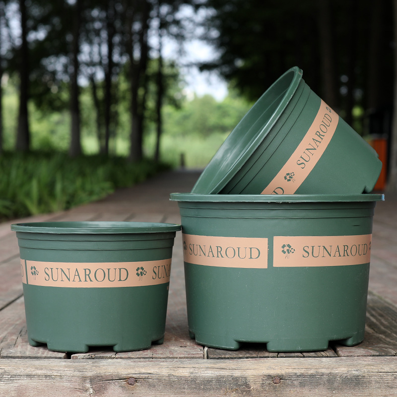 Lisslune | Robust Plant Pot Made of Plastic – Weatherproof Flower Pot for Garden and Balcony
