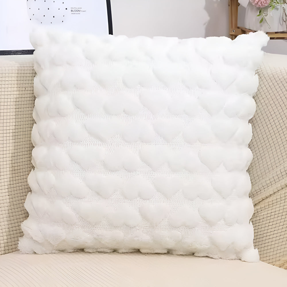 Lisslune | Plush Heart Cushion Cover