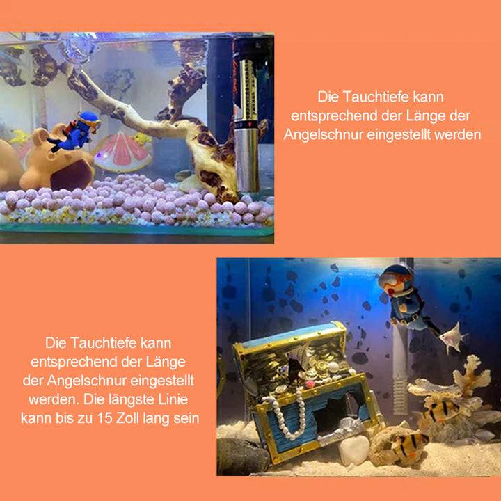 Lisslune | Floating Diver - Aquarium Ornament