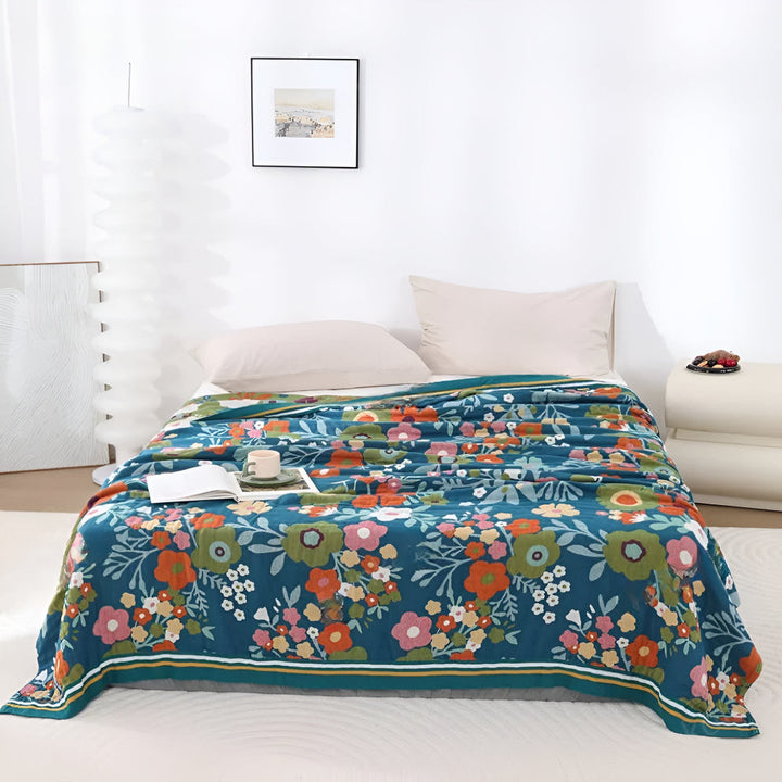 Lisslune | Wildflower Botanical Bliss Cotton Blanket