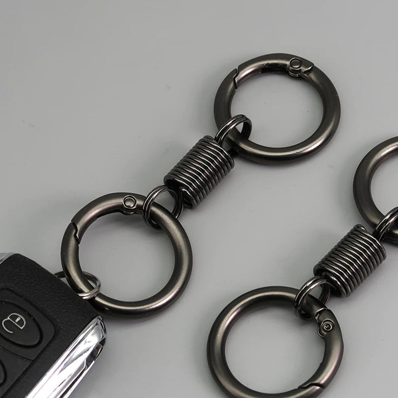 Lisslune | Nordic Retro Spring Double Ring Keychain