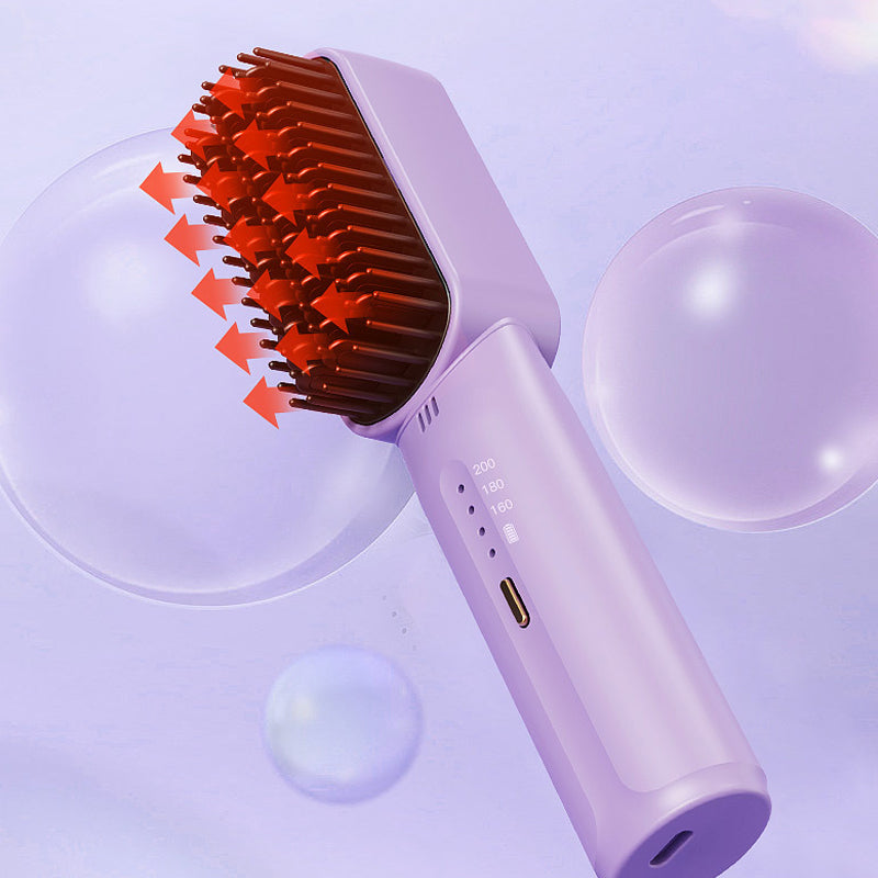 Lisslune | Portable negative ion hair straightener comb
