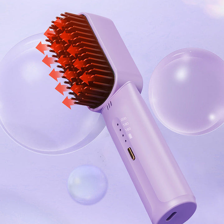 Lisslune | Portable negative ion hair straightener comb