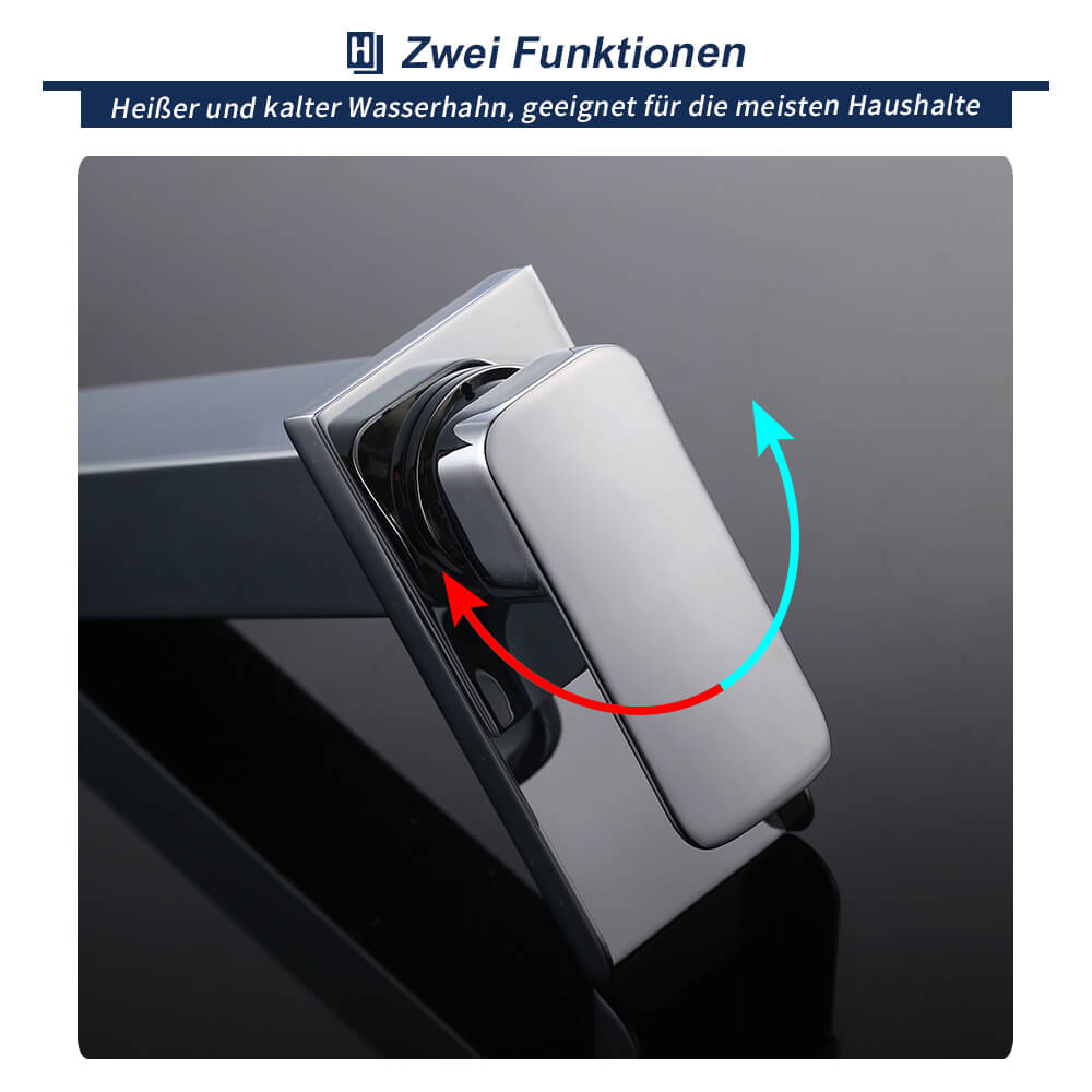 Lisslune | Waterfall Faucet Tap Bathroom Chrome Basin Faucet high