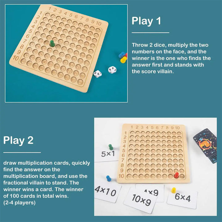 Lisslune | Multiplication and Addition Board Game