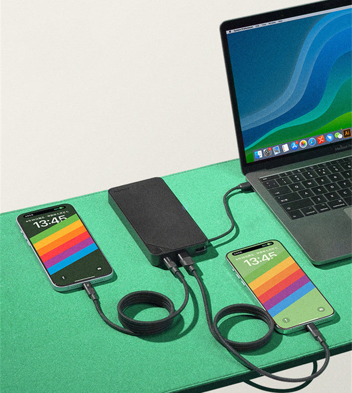 Lisslune | Next-Generation High-Capacity 30W Fast Charging Power Bank with Built-in Cable