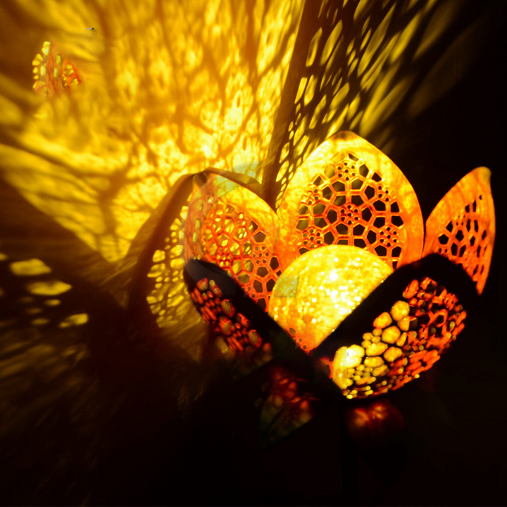 Lisslune | Solar Garden Light Lotus Flower – Decorative LED Outdoor Lighting for Garden and Yard
