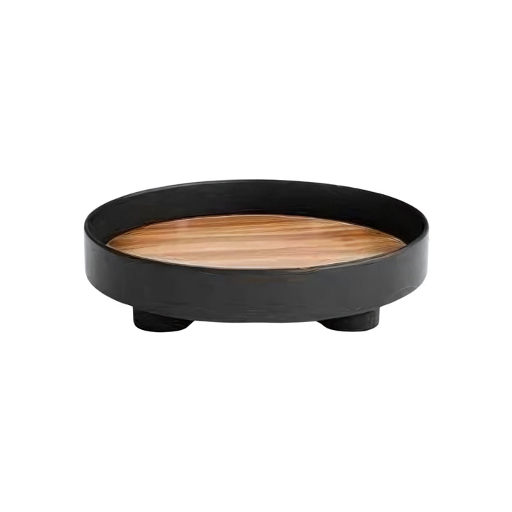 Lisslune | Modern Round Wooden Barbara Tray