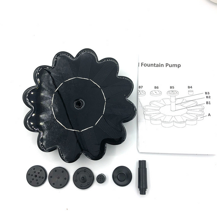 Lisslune | Solar-powered fountain for the garden – Flower design water feature for ponds and pools