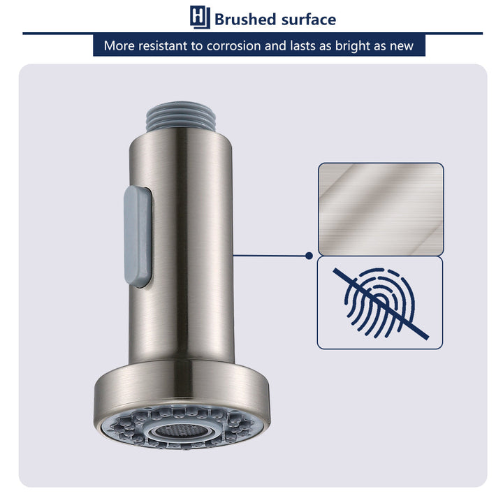 Lisslune | Replacement Kitchen Faucet Spray Head 2 Spray Types Sink Plastic Dish Spray