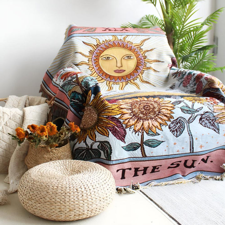 Lisslune | Boho Sun Tapestry Blanket