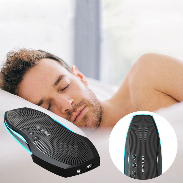 Lisslune | Portable & Rechargeable Under-Pillow Bluetooth Speaker, with HD Microphone, Timing System and Night Light, for Rest, Driving and More