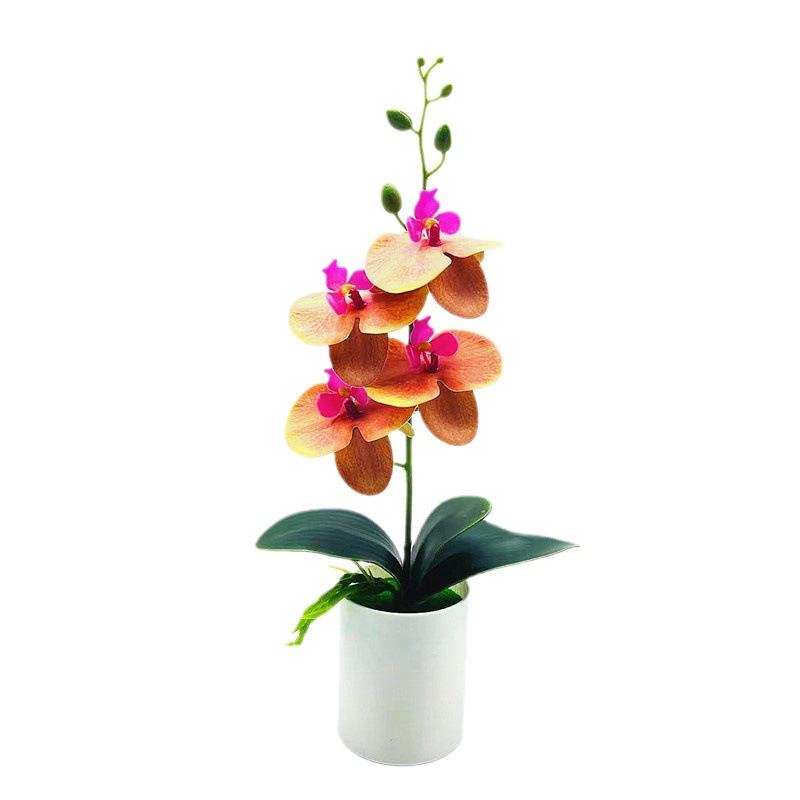Lisslune | Artificial Orchid Flower – Decorative Artificial Plant for Living Room and Table Decoration