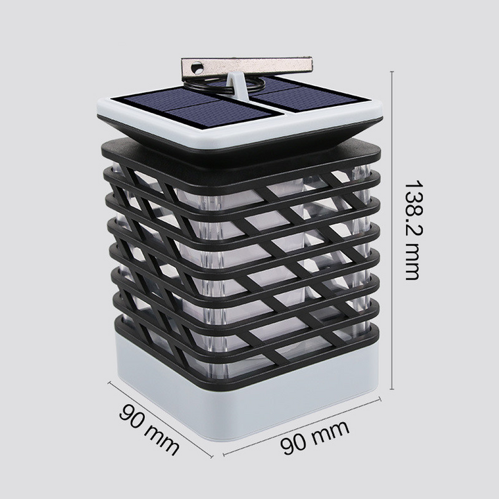 Lisslune | Solar LED garden lantern with ribbed design – Decorative outdoor lighting for garden