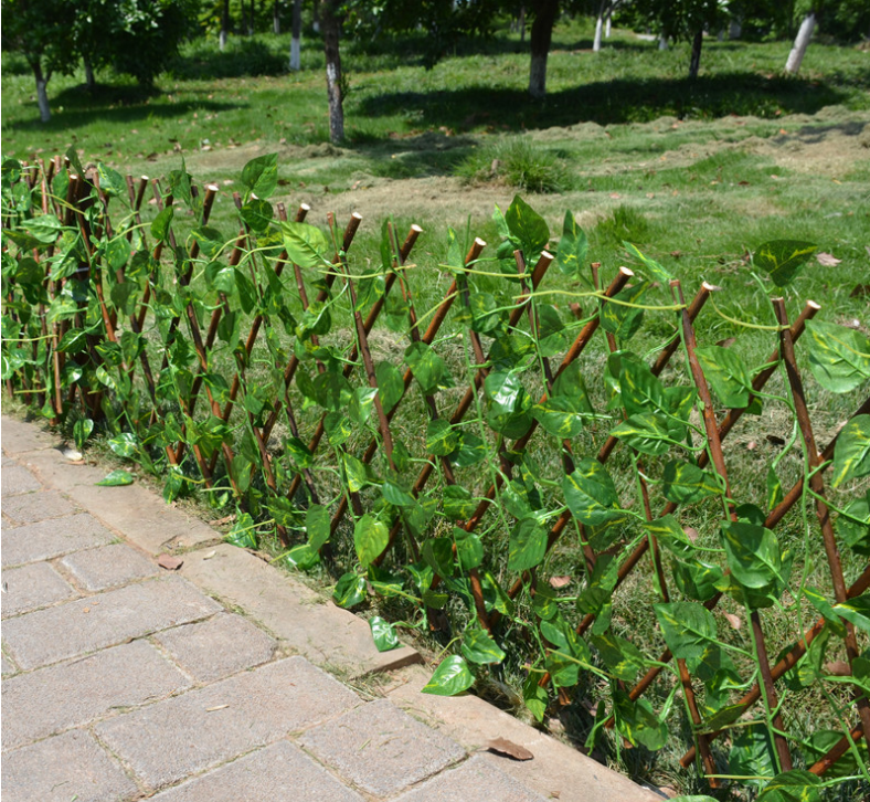 Lisslune | Artificial Garden Fence with Ivy – Flexible Privacy Screen for Balcony and Terrace