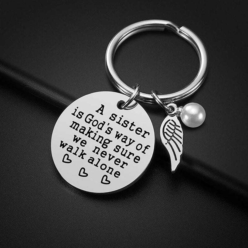 Lisslune | A sister is God's way of ensuring that we never walk alone keychain