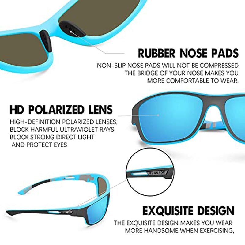 Lisslune | Outdoor Sport Sunglasses with Anti-Glare Polarized Lens