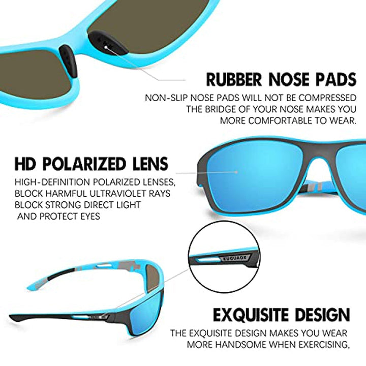 Lisslune | Outdoor Sport Sunglasses with Anti-Glare Polarized Lens