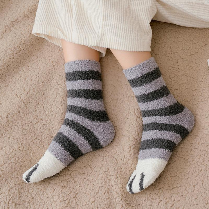 Lisslune | Thick Warm Sweet Cat Paw Floor Socks