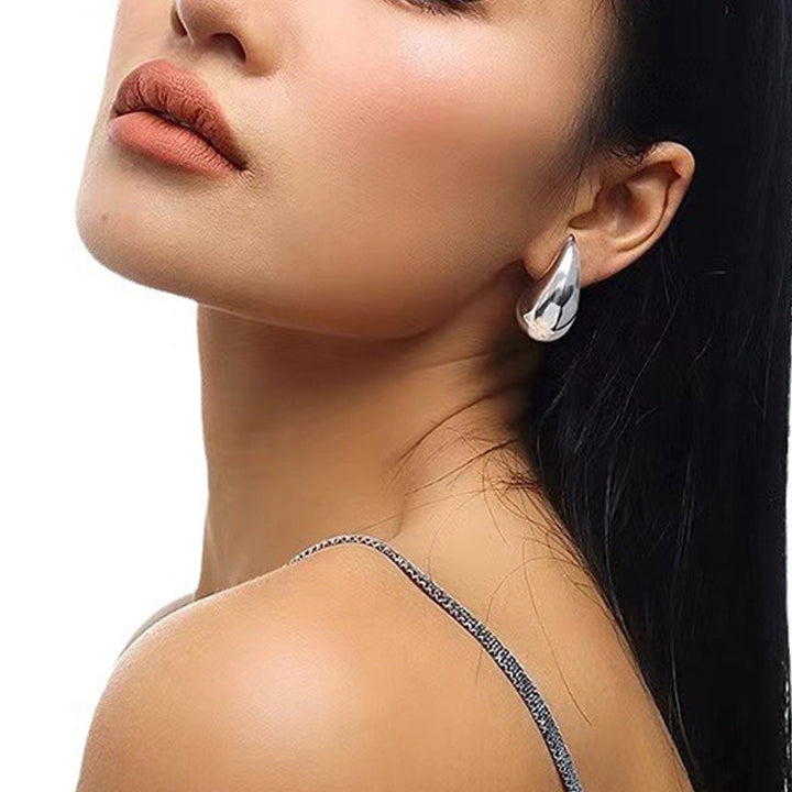 Lisslune | Simple Water Drop Earrings