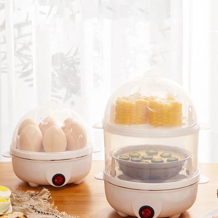 Lisslune | Electric Egg Cooker & Steamer – Compact Multifunction Device For Perfect Eggs And Steamed Food
