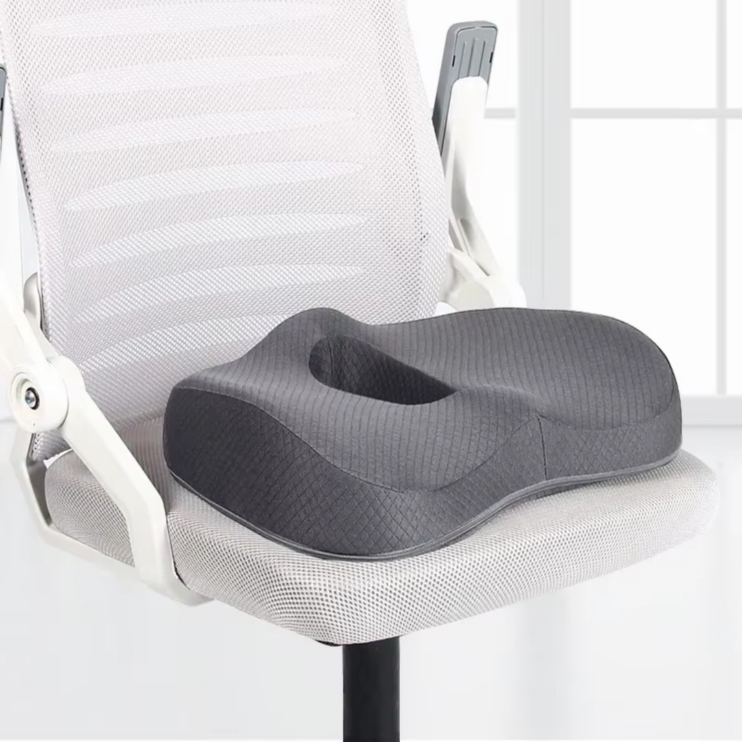 Lisslune | Orthopedic Seat Cushion | Ergonomic Design for Back Pain Relief & Comfort at Home or Office