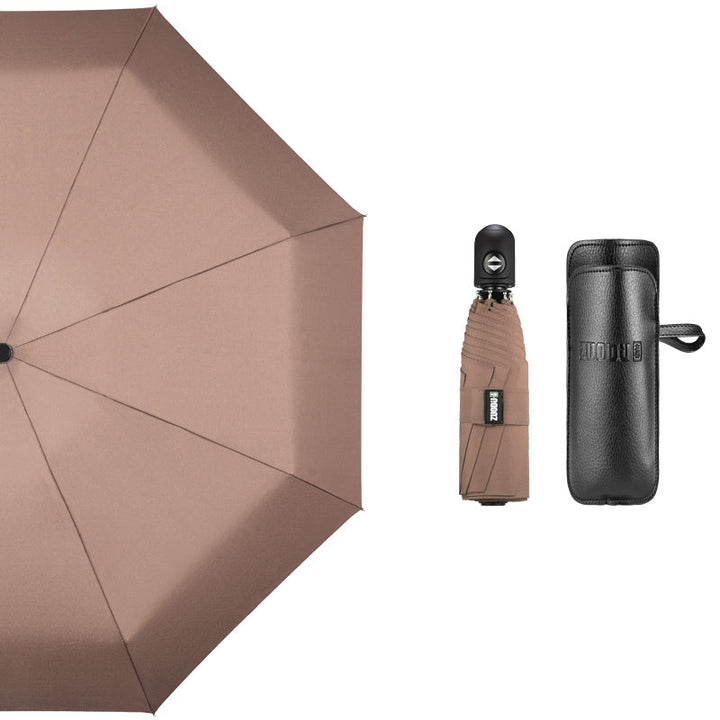 Lisslune | Super Portable Auto Open/Close Windproof Umbrella with 12 Ribs, 5-Fold & Ergonomic Handle
