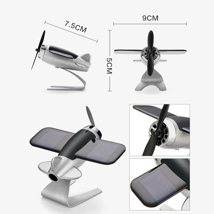 Lisslune | Solar Airplane Car Decoration