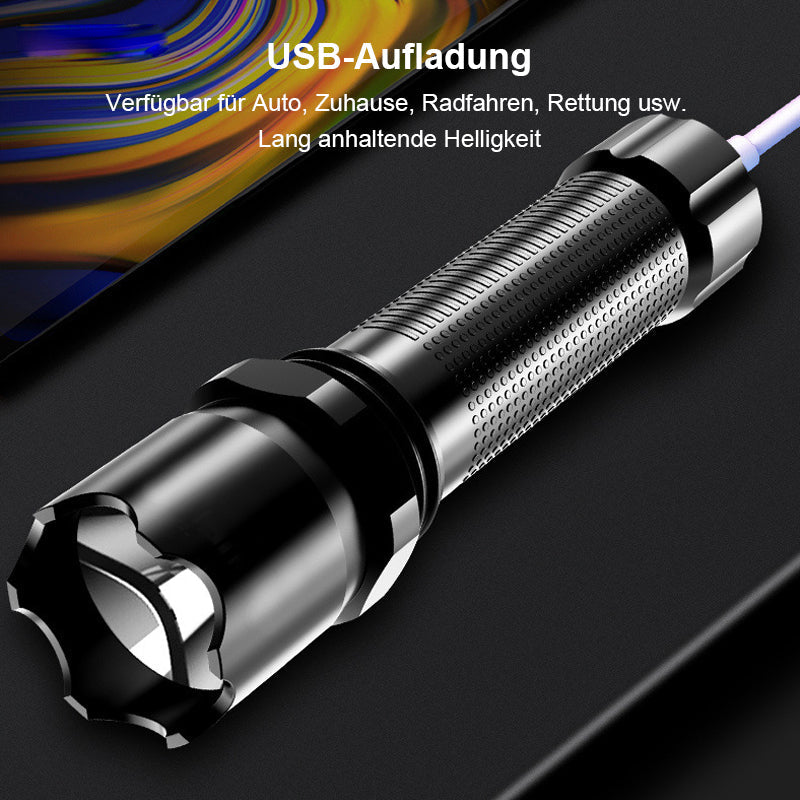 Lisslune | USB rechargeable portable outdoor flashlight
