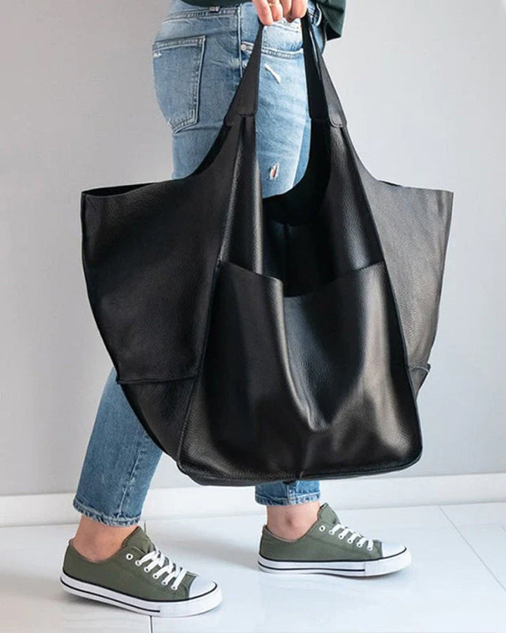 Lisslune | Chic & Sustainable Leather Bag with Large Capacity - Elegant, Versatile Women's Handbag