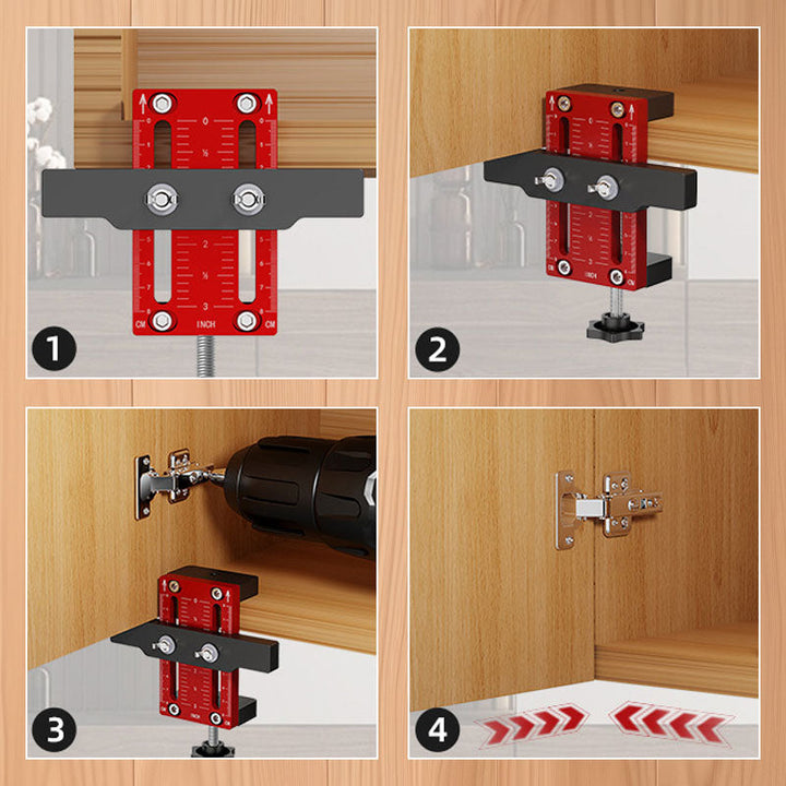 Lisslune | Positioner for the installation of swinging closet doors