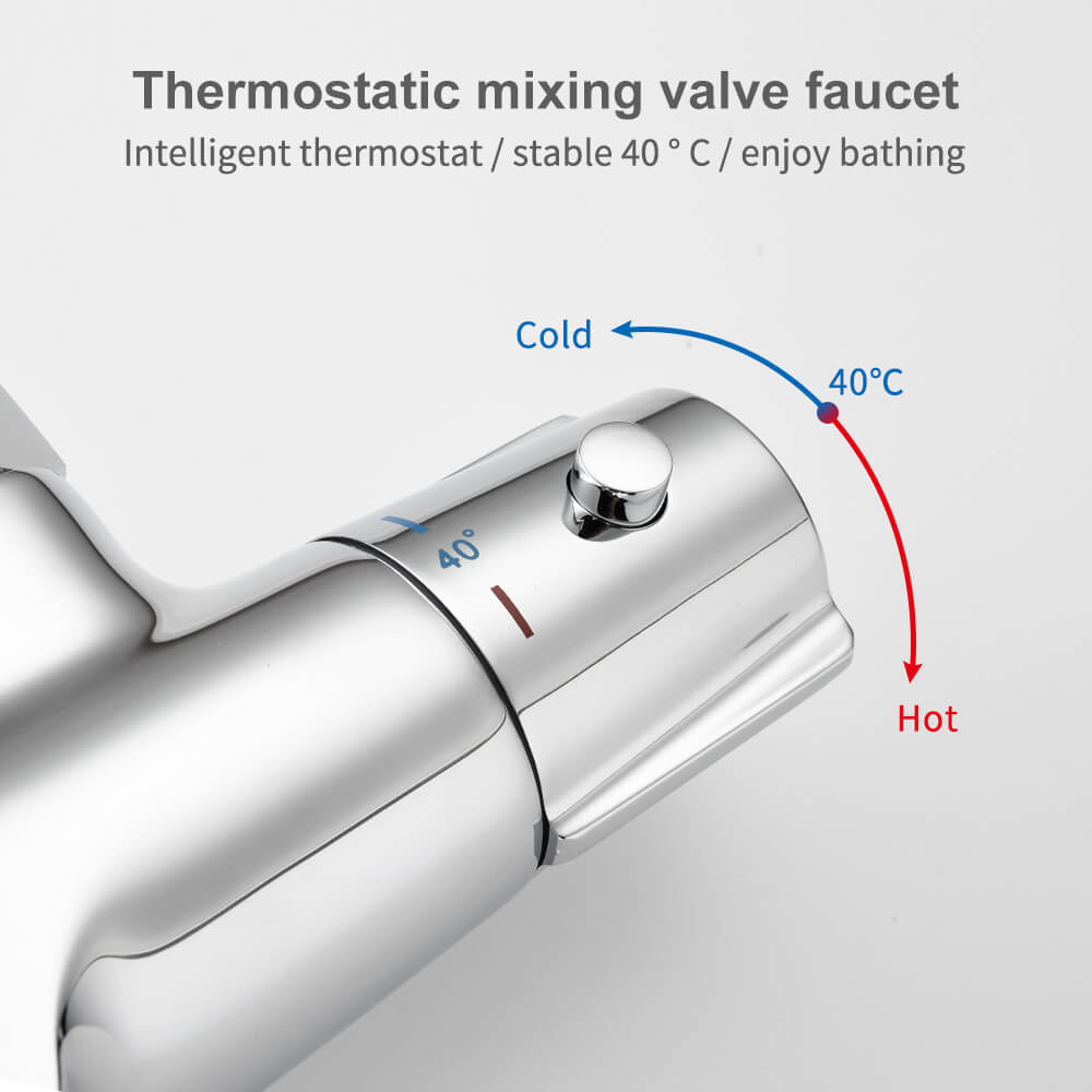Lisslune | Thermostat waterfall bathtub faucet faucet bathtub shower thermostat for bathroom