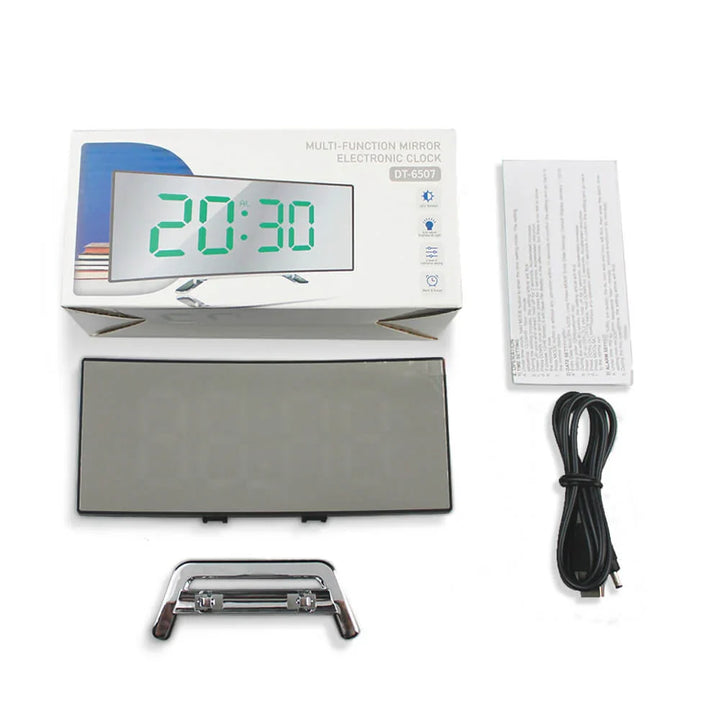 Lisslune | Curved LED Digital Alarm Clock in Modern Style