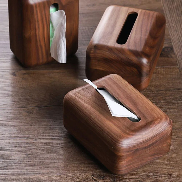Lisslune | Earthtone Wooden Tissue Holder